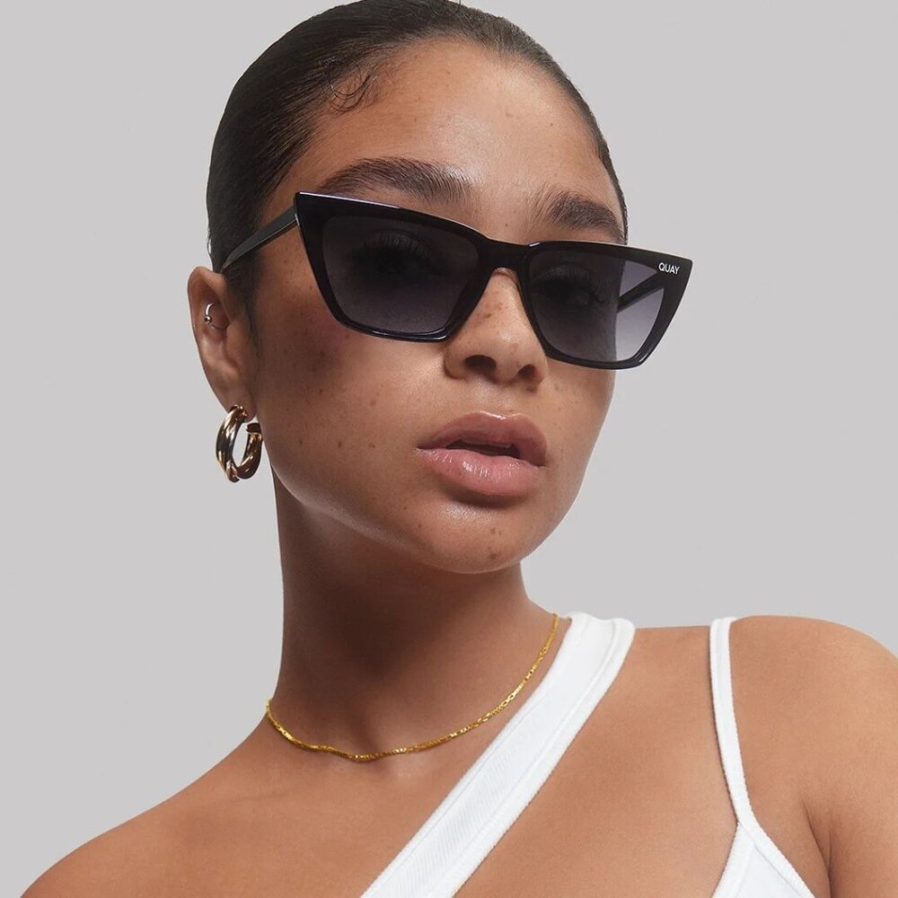 NWT QUAY AUSTRALIA BAD HABIT SUNGLASSES, BLACK